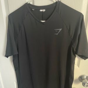 Men’s medium gym shark v-neck workout shirt